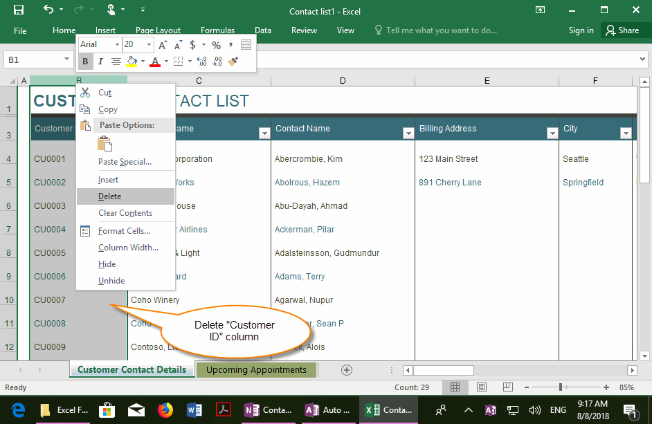 编辑 Excel 文件，内容自动同步出现在 OneNote 页面里