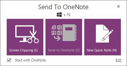 发送至 OneNote 工具