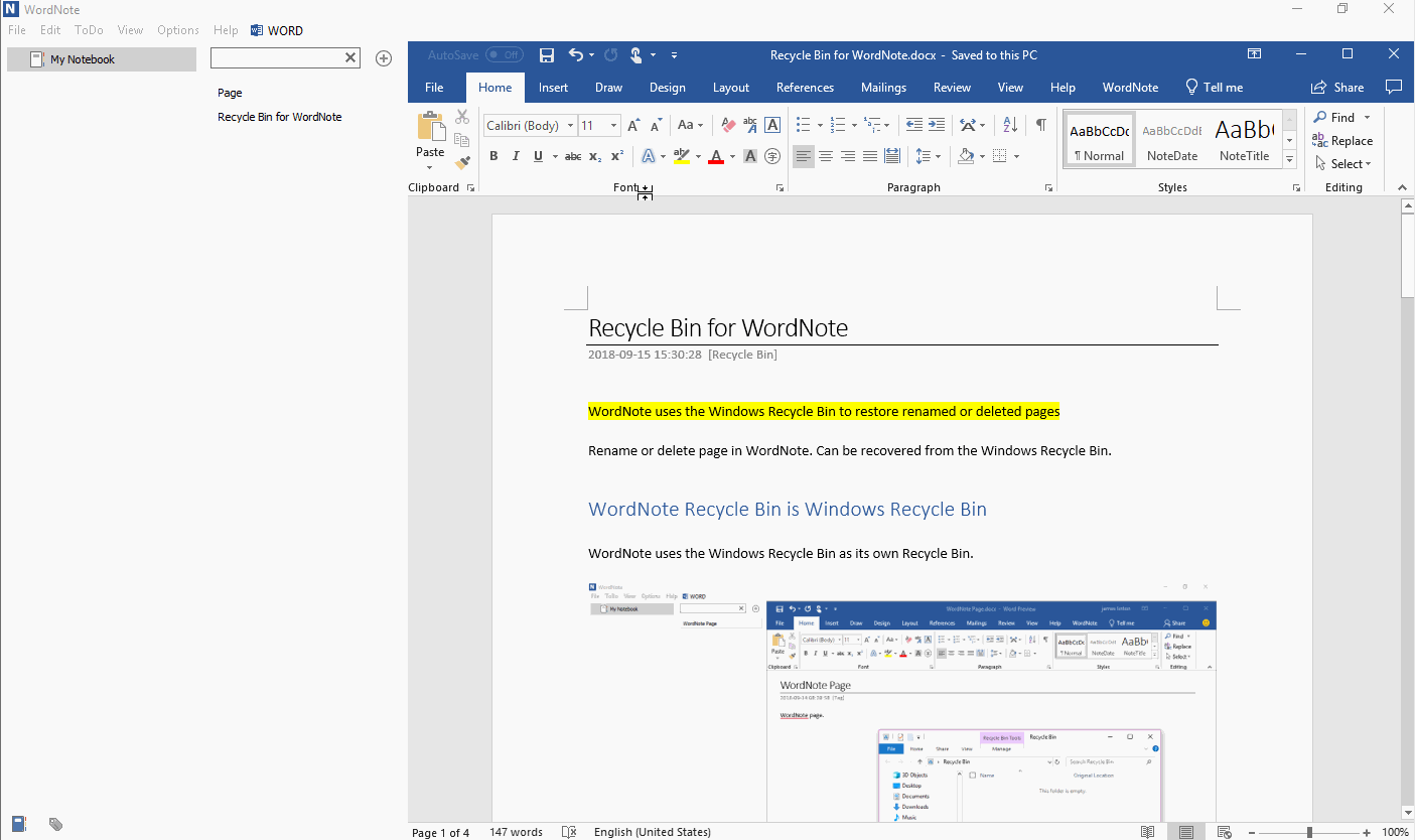 Office Word 365 或者 Word 2019 的手写和绘图都支持锚定。所以，使用 WordNote 时手写是可以随段落图片移动而移动的。
