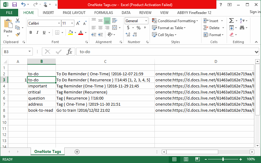 保存成功后，用 Excel 打开 CSV 文件