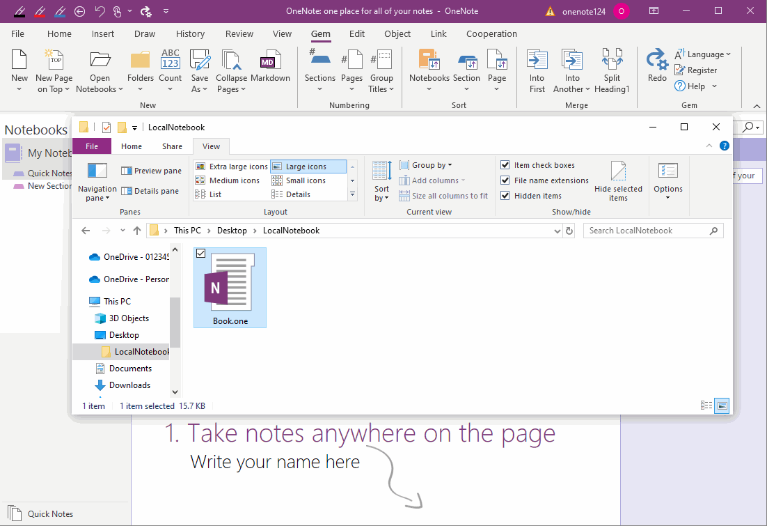 一个 Windows 文件夹