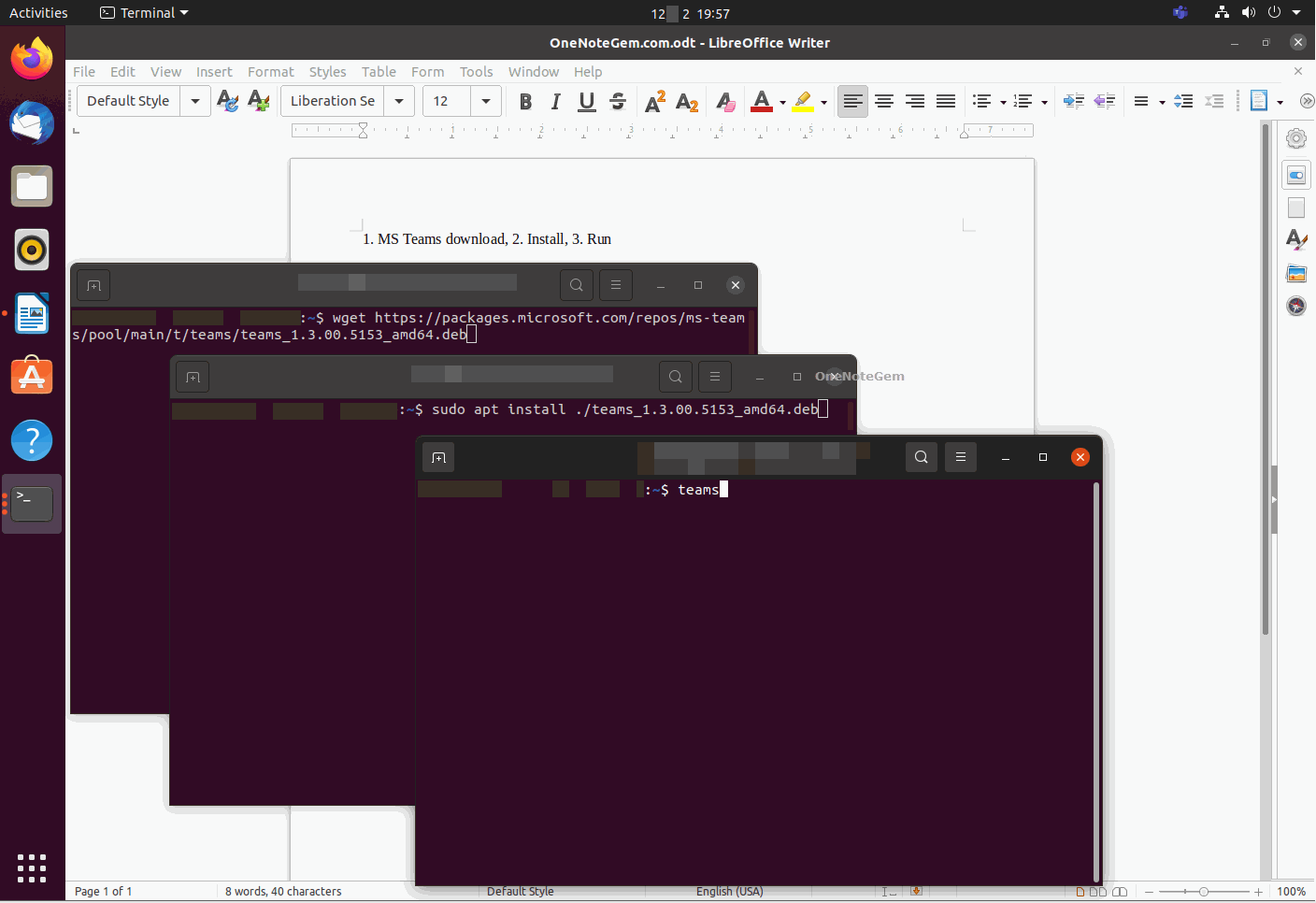 在 Ubuntu Linux 里安装 Microsoft Teams